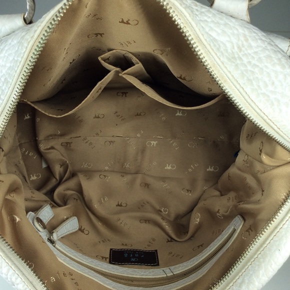 Rafe New York Pebble Leather White Satchel Handbag - Picture 9 of 16